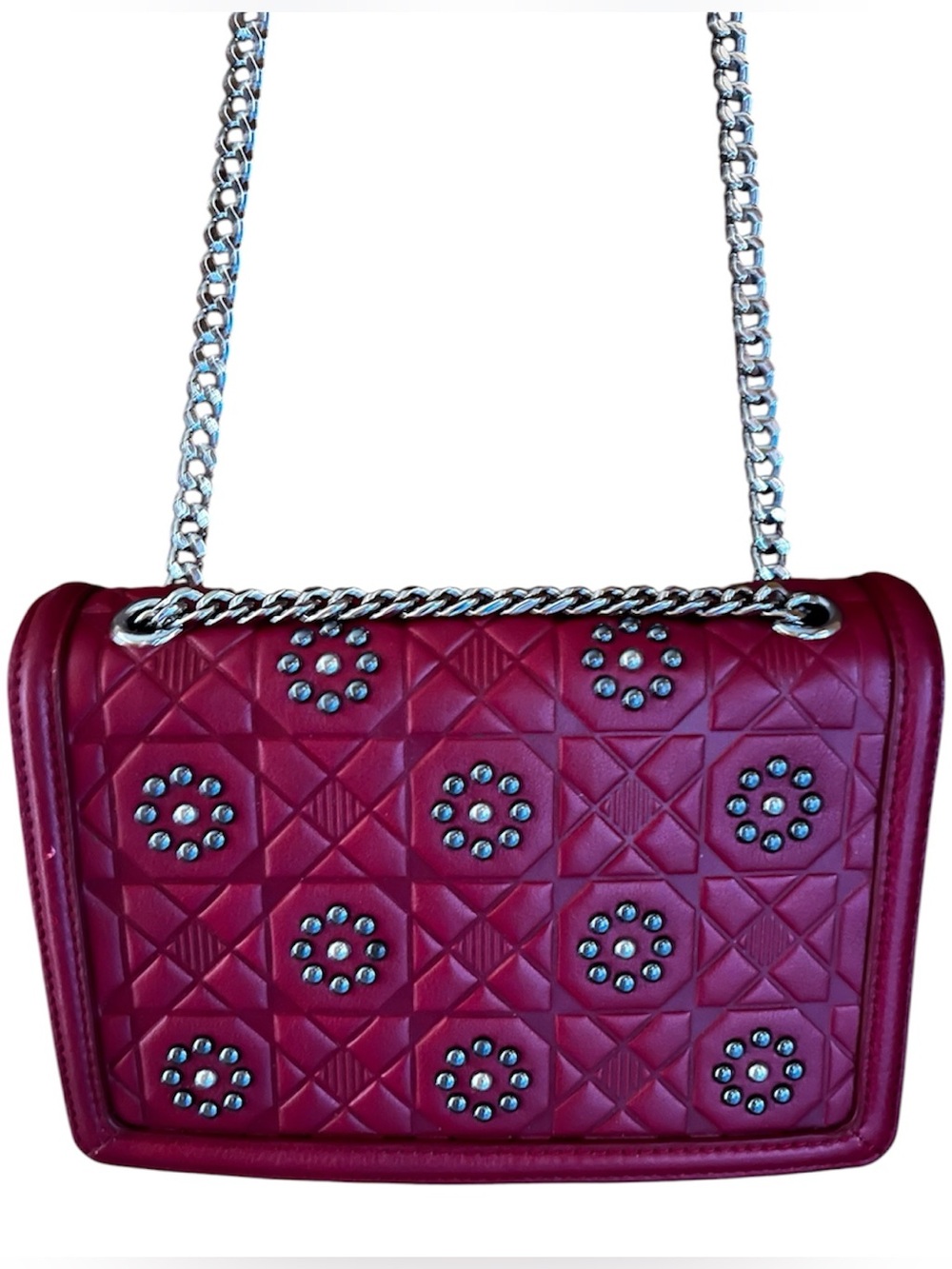 Brighton Elise Flap Bag Women's Quilted Studded Chain Shoulder Bag